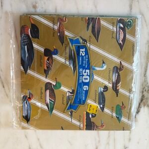 Vintage All-Occasion Gift Wrap, Assorted Designs, Set of 4 Sheets Paper Ephemera